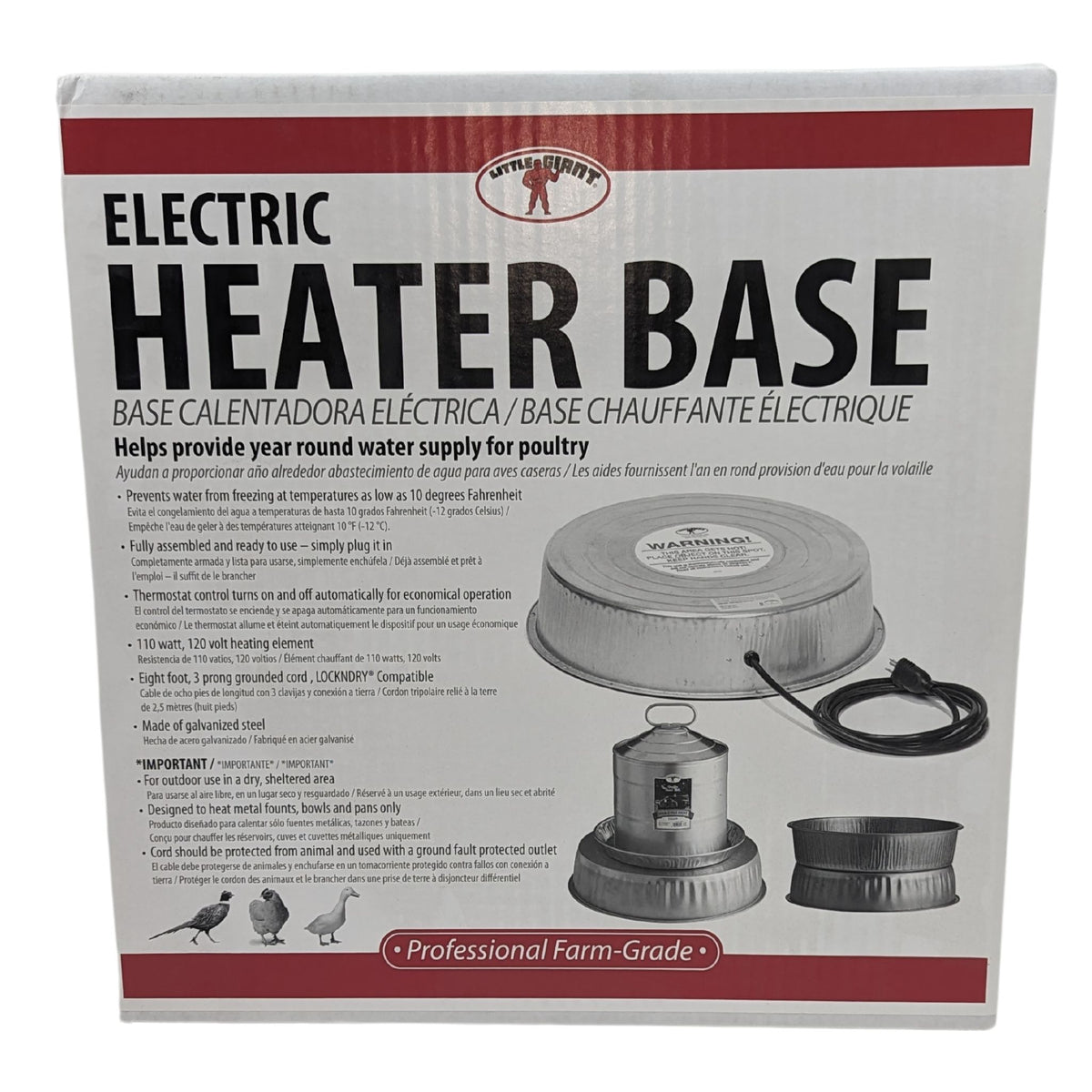 Electric Heater Base for Waterers