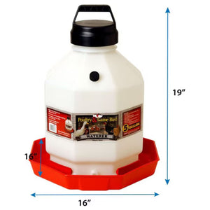 Heavy Duty Plastic Poultry Waterer - Cluck It All Farms