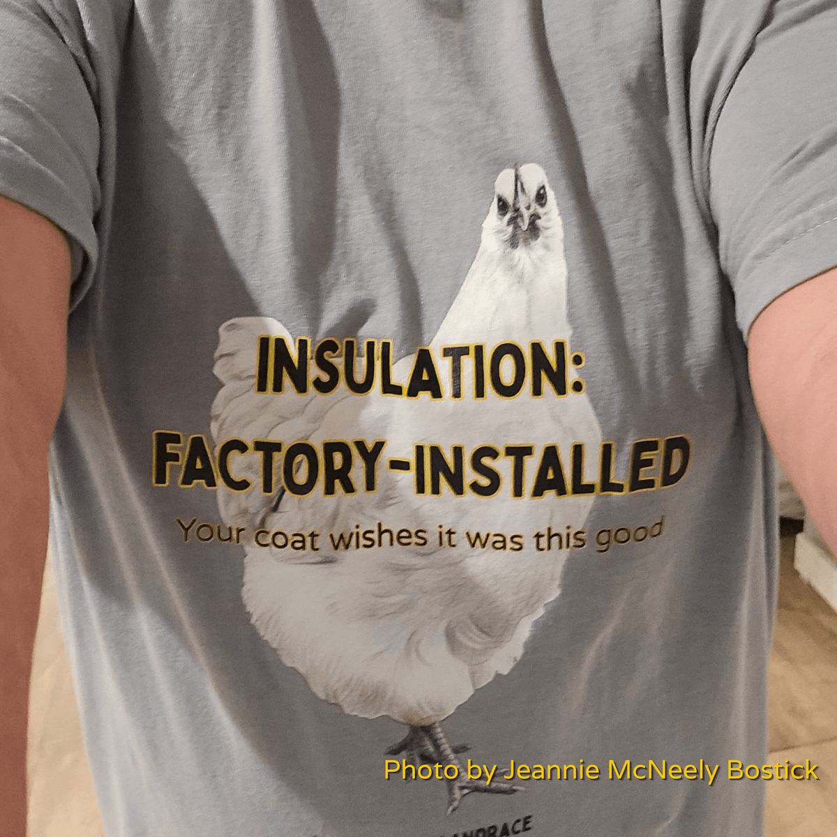 Hedemora Chicken Tee — “Insulation: Factory - Installed” - Cluck It All Farms