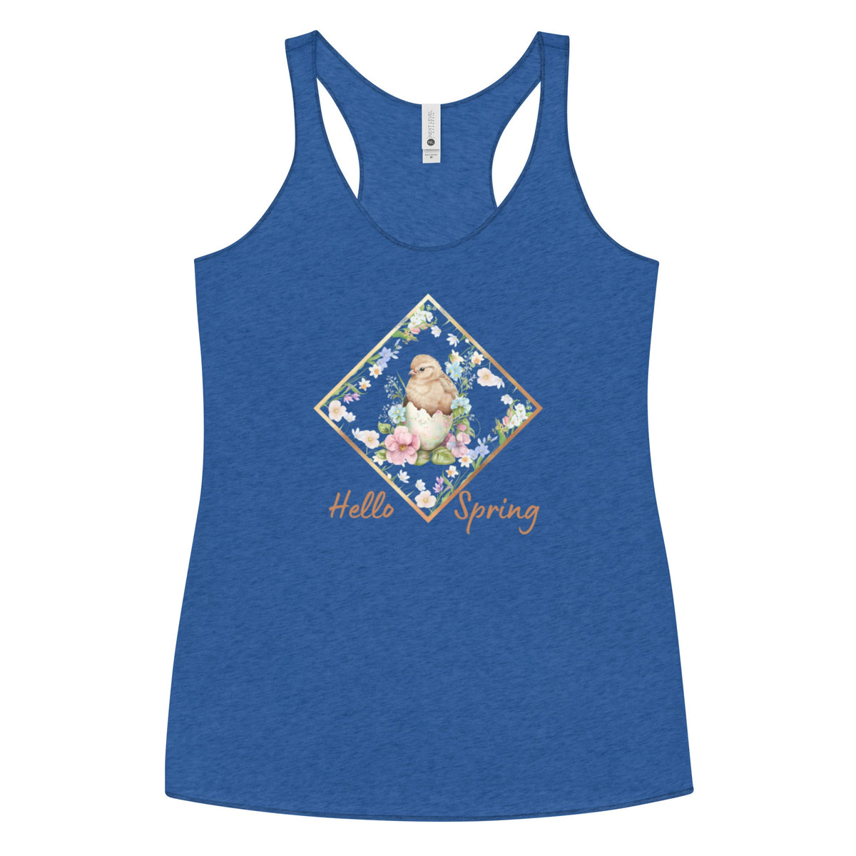 Hello Spring Chicken Women&#39;s Racerback Tank - Cluck It All Farms