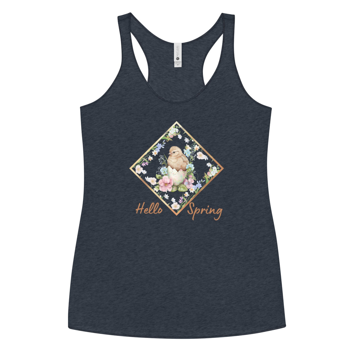 Hello Spring Chicken Women&#39;s Racerback Tank - Cluck It All Farms