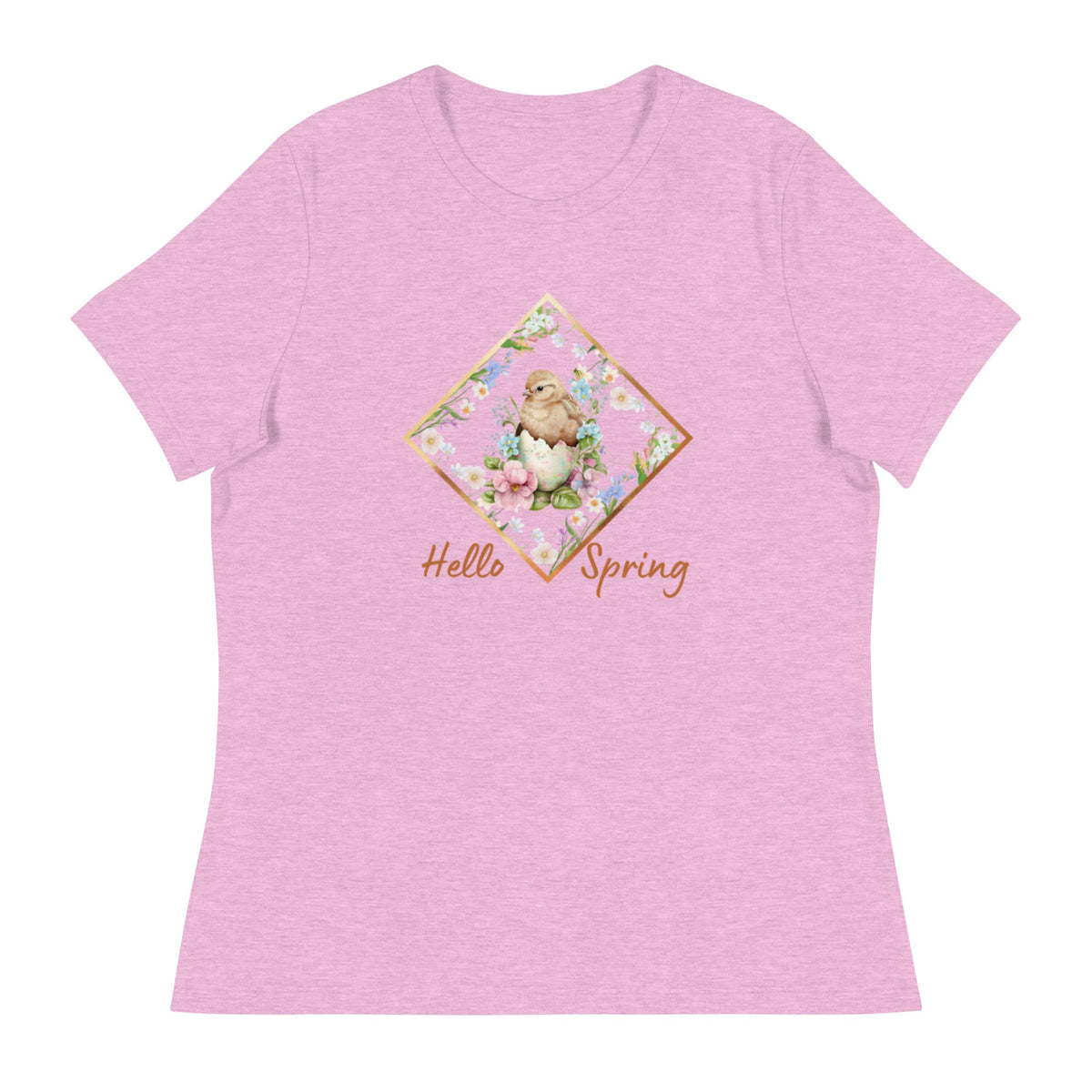 Hello Spring Chicken Women&#39;s Relaxed T-Shirt - Cluck It All Farms