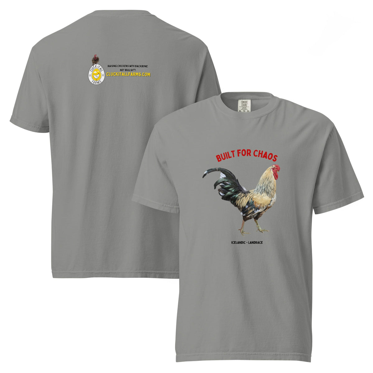 Icelandic Chicken Shirt – “Built for Chaos” - Cluck It All Farms