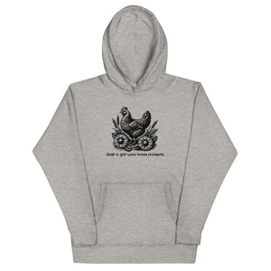 Just a Girl Who Loves Chickens Unisex Hoodie - Cluck It All Farms