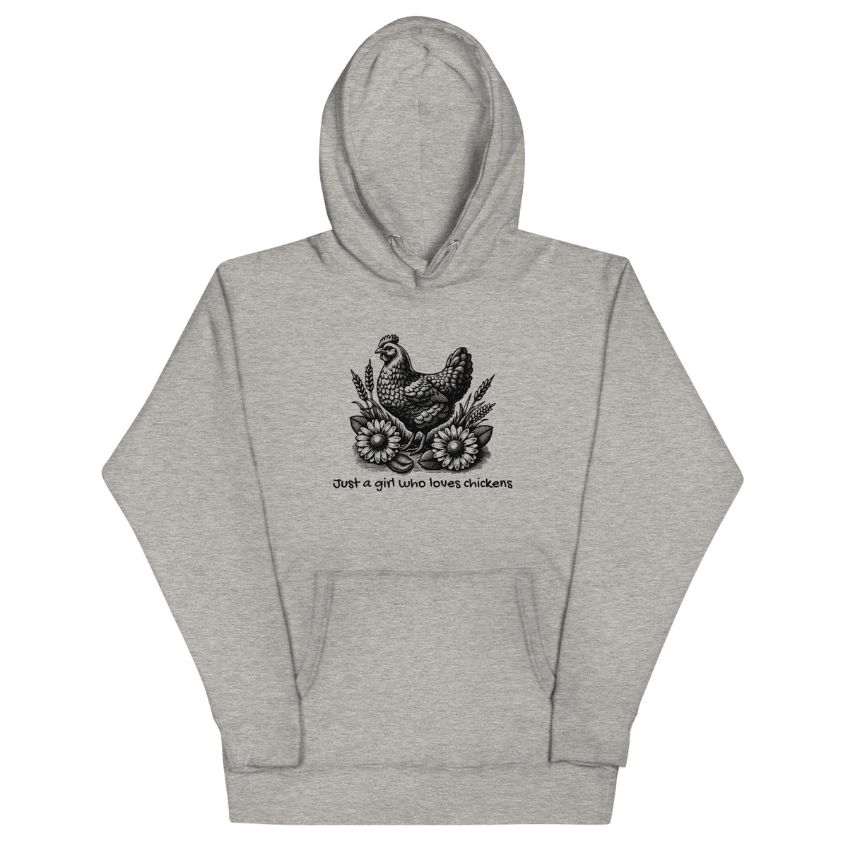 Just a Girl Who Loves Chickens Unisex Hoodie - Cluck It All Farms
