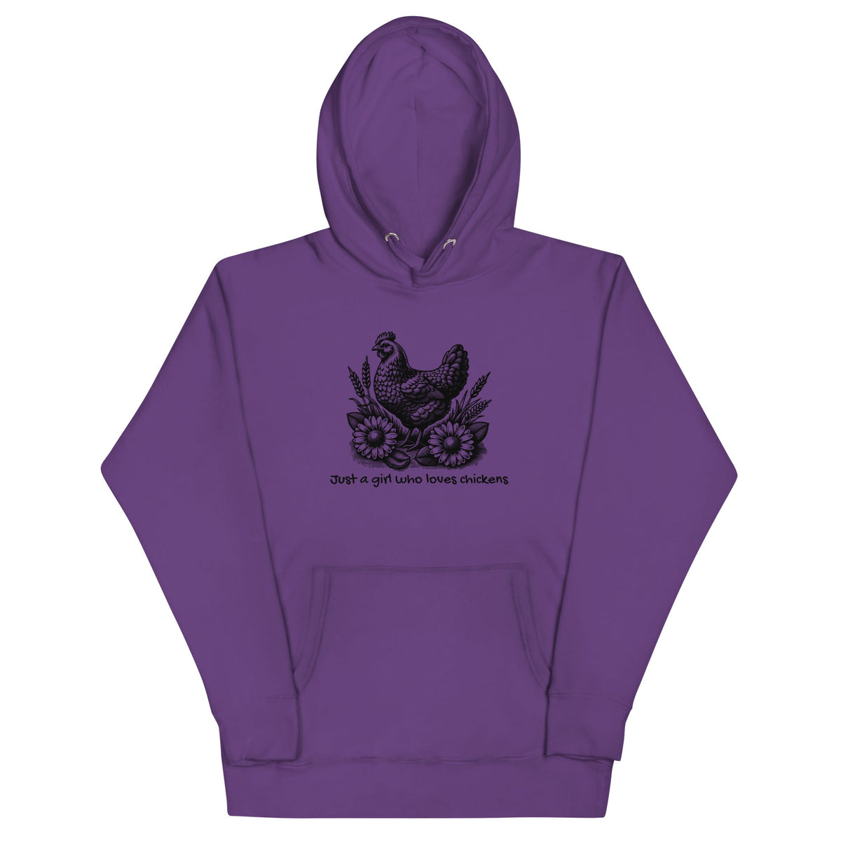 Just a Girl Who Loves Chickens Unisex Hoodie - Cluck It All Farms