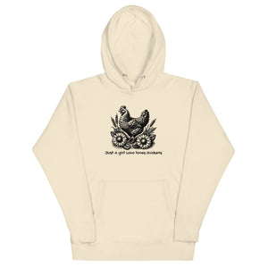 Just a Girl Who Loves Chickens Unisex Hoodie - Cluck It All Farms