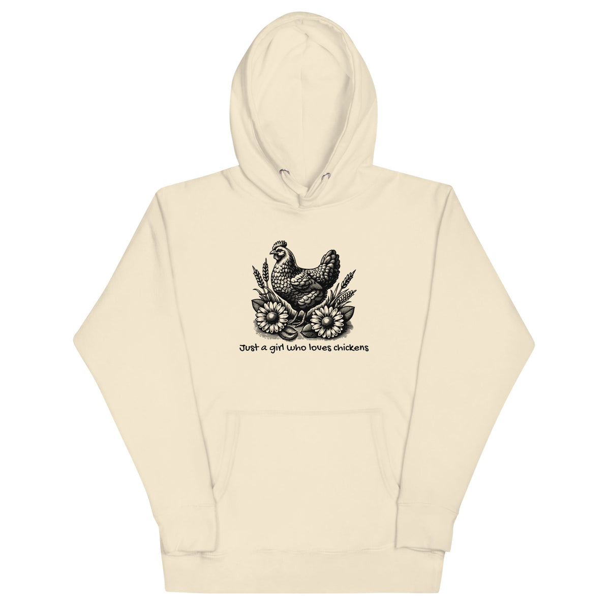 Just a Girl Who Loves Chickens Unisex Hoodie - Cluck It All Farms