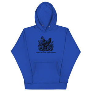 Just a Girl Who Loves Chickens Unisex Hoodie - Cluck It All Farms