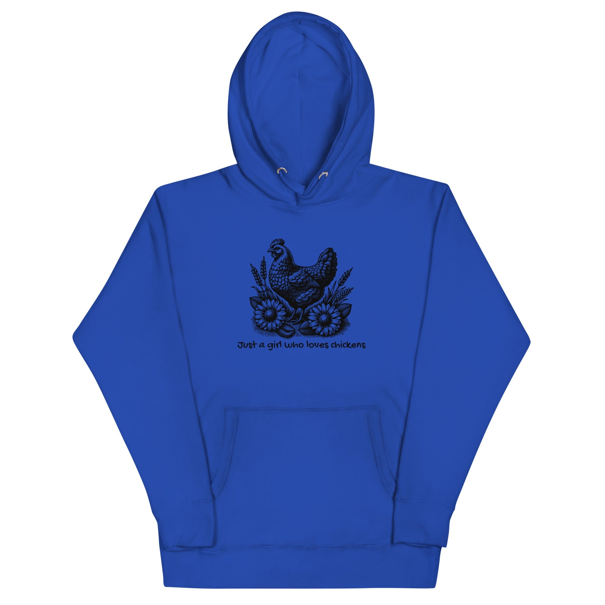 Just a Girl Who Loves Chickens Unisex Hoodie - Cluck It All Farms