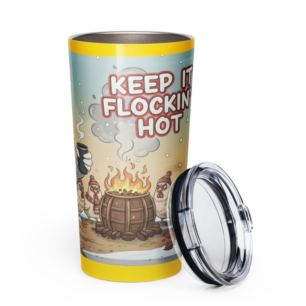 Keep It Flockin' Hot 20 oz Funny Chicken Tumbler - Cluck It All Farms