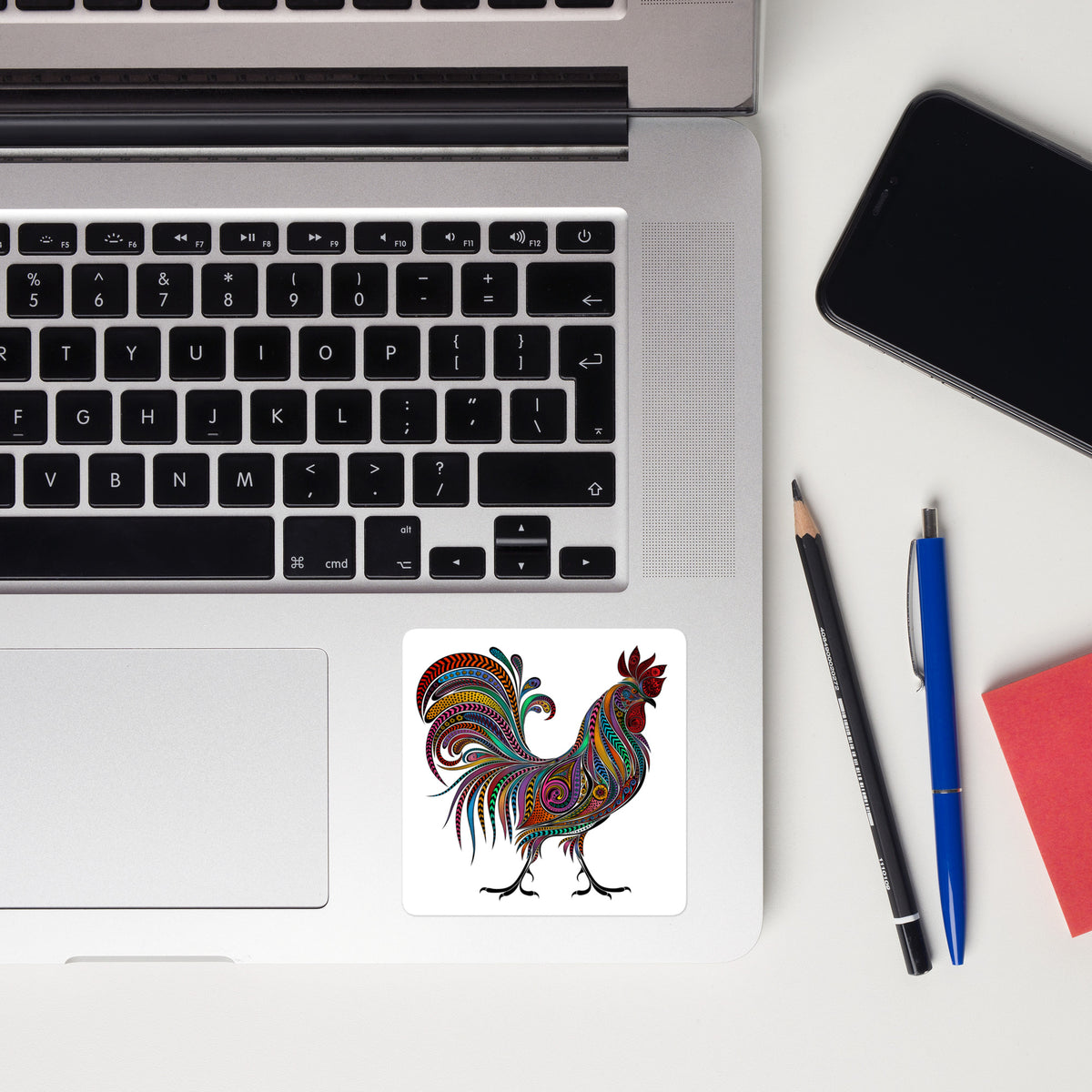 Vibrant Rooster Sticker