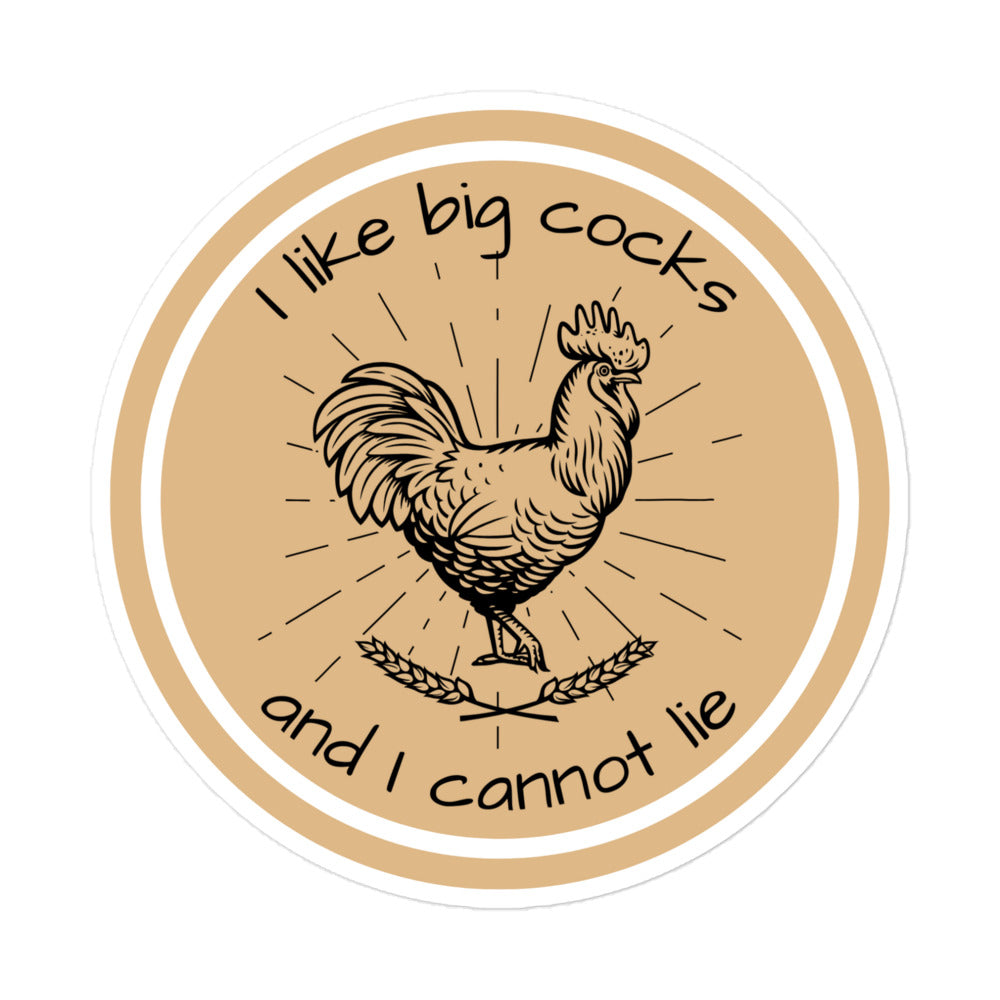 Chicken Big Cocks Sticker