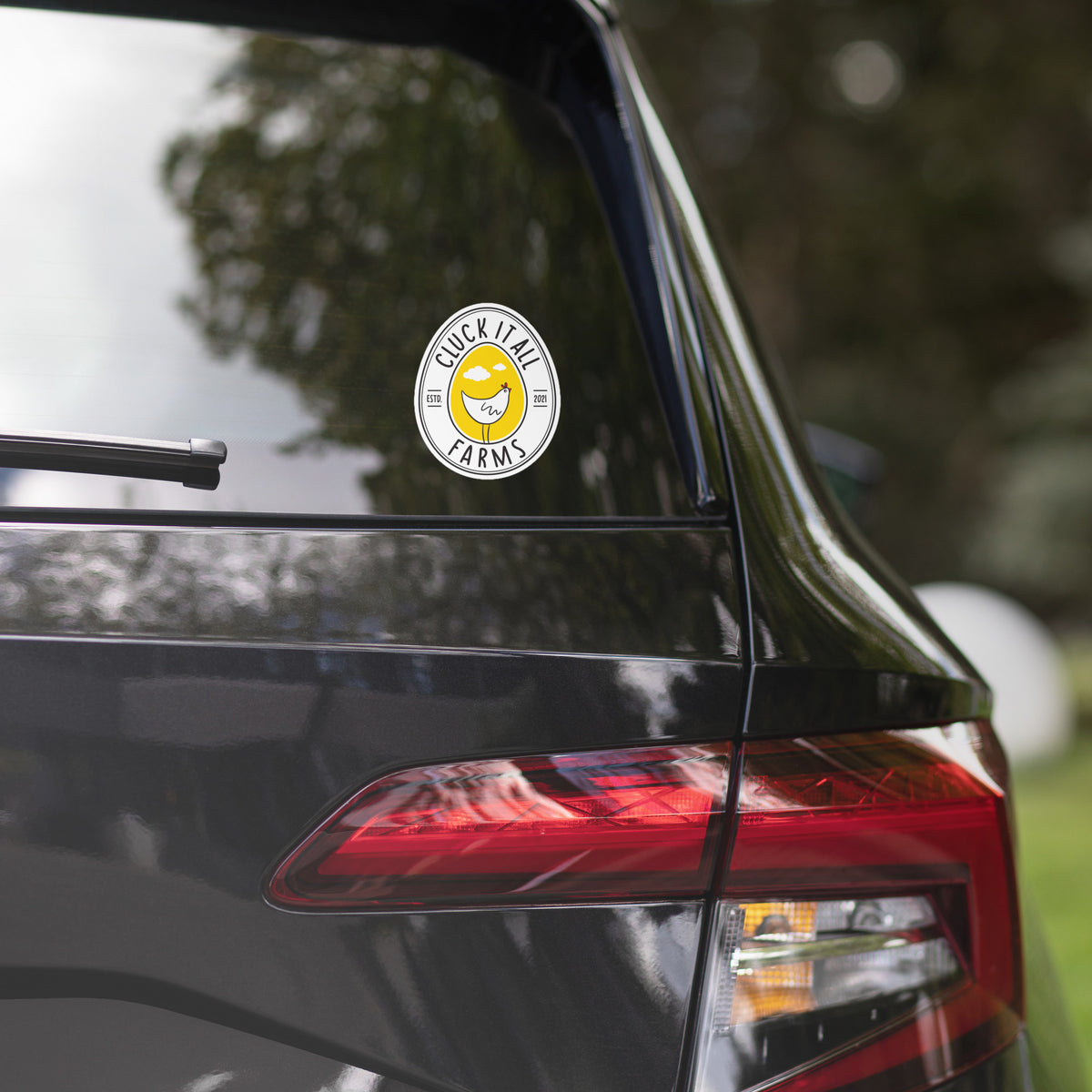 Cluck It All Farms Logo Sticker