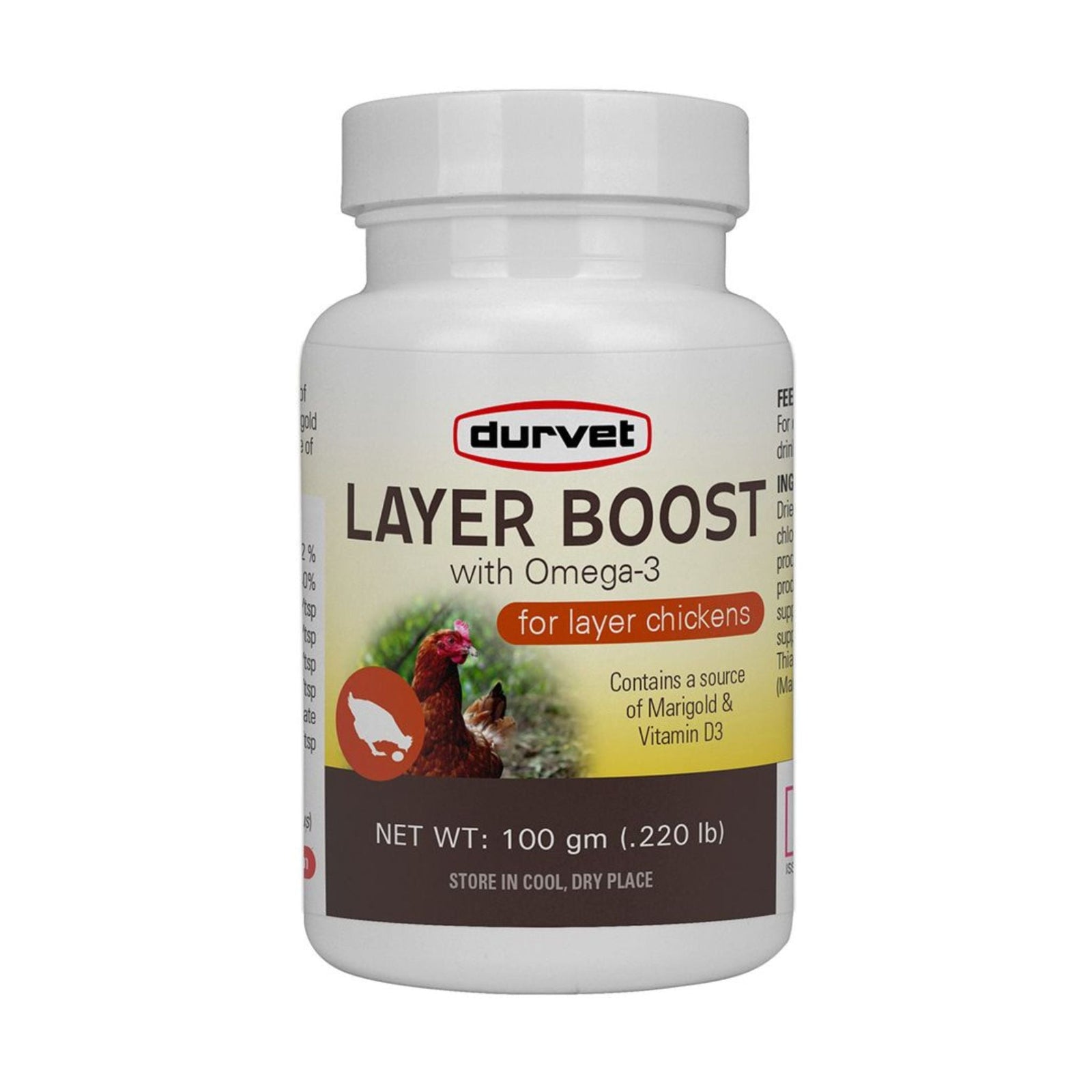 Layer Boost w/ Omega - 3 Chicken Supplement 100g - Cluck It All Farms