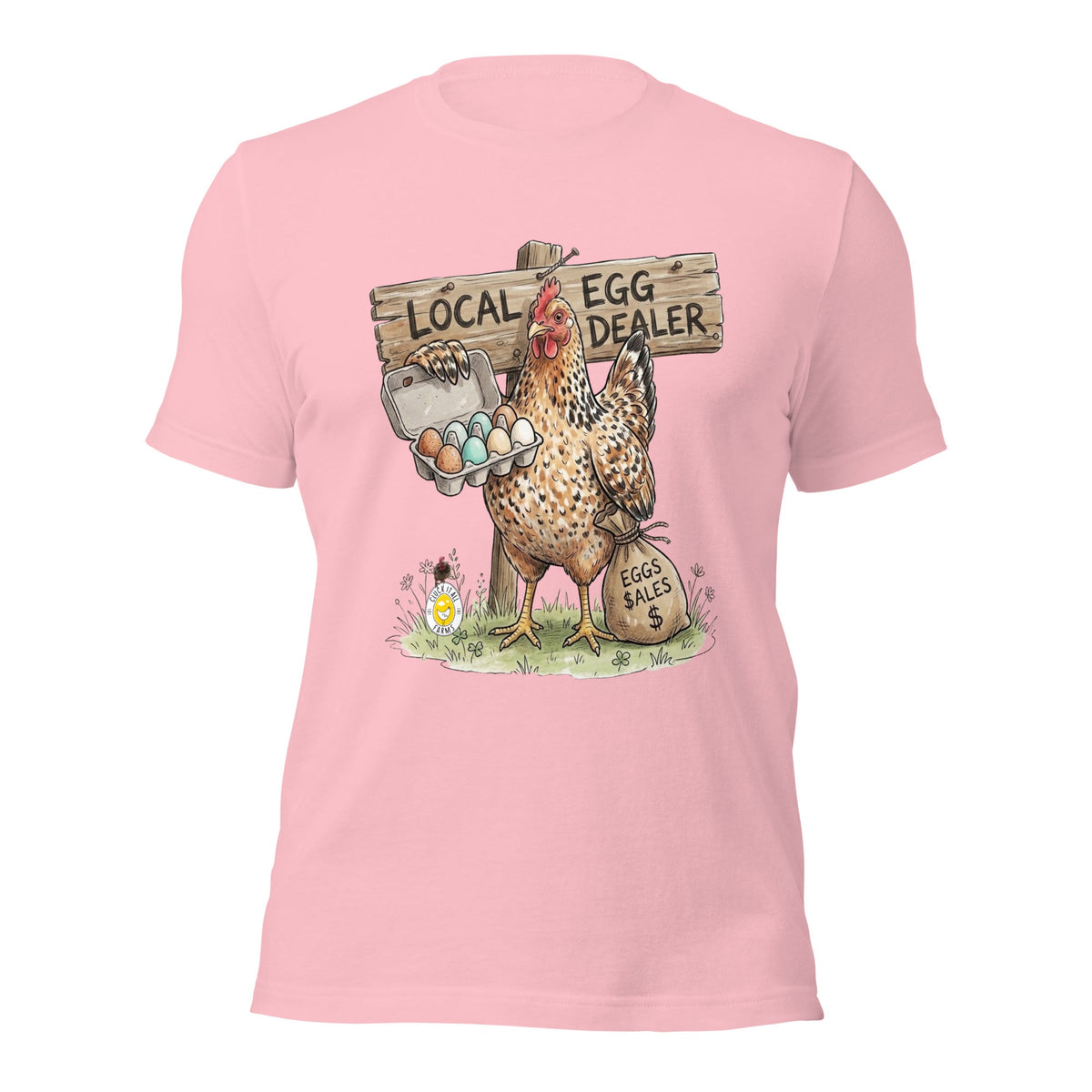 Local Egg Dealer Chicken Unisex T-Shirt - Cluck It All Farms