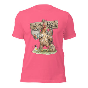 Local Egg Dealer Chicken Unisex T-Shirt - Cluck It All Farms