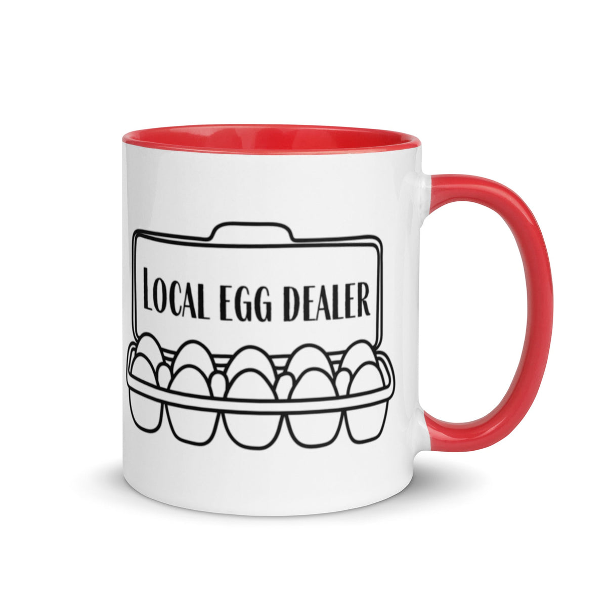 Local Egg Dealer Colored Mug - Cluck It All Farms