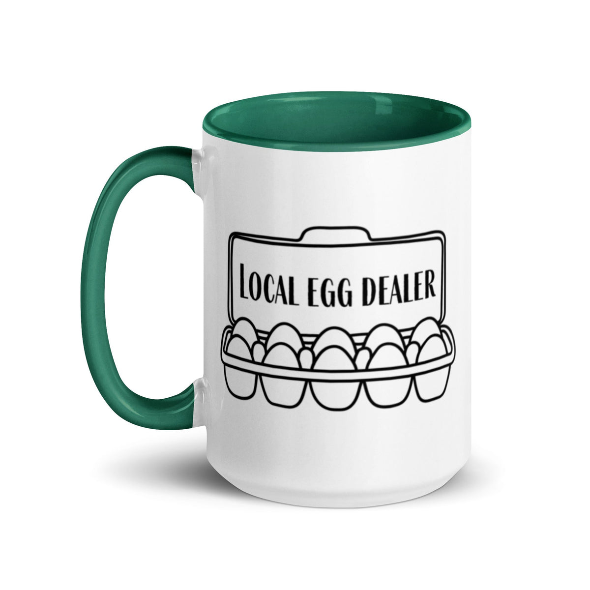 Local Egg Dealer Colored Mug - Cluck It All Farms