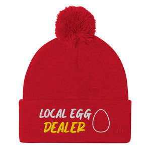 Local Egg Dealer Pom - Pom Beanie - Cluck It All Farms