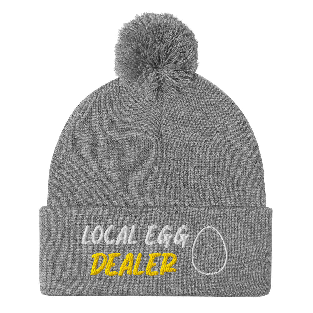 Local Egg Dealer Pom - Pom Beanie - Cluck It All Farms