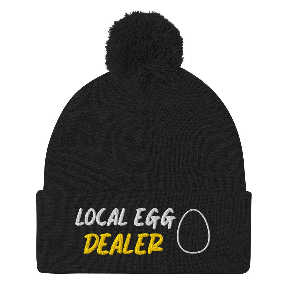 Local Egg Dealer Pom - Pom Beanie - Cluck It All Farms
