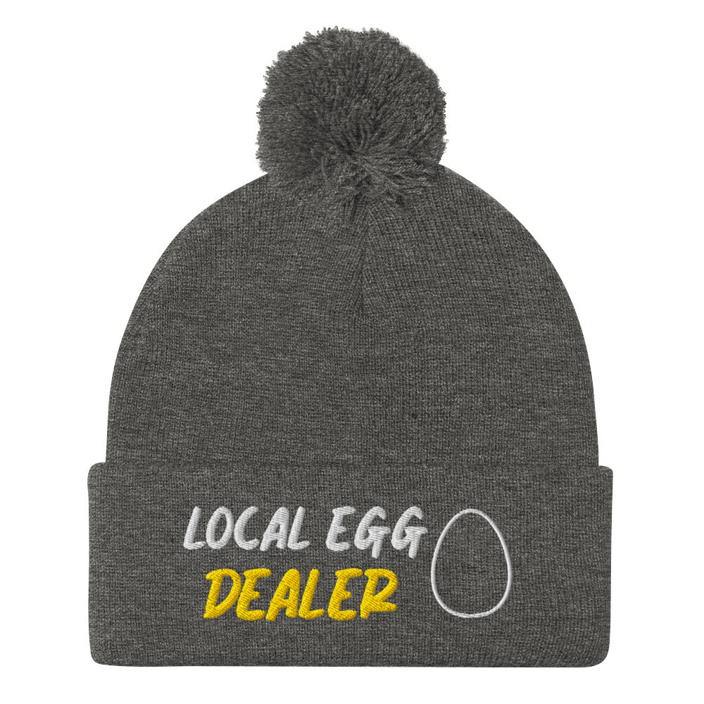 Local Egg Dealer Pom - Pom Beanie - Cluck It All Farms