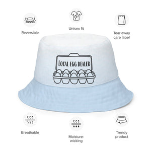 Local Egg Dealer Reversible Bucket Hat - Cluck It All Farms
