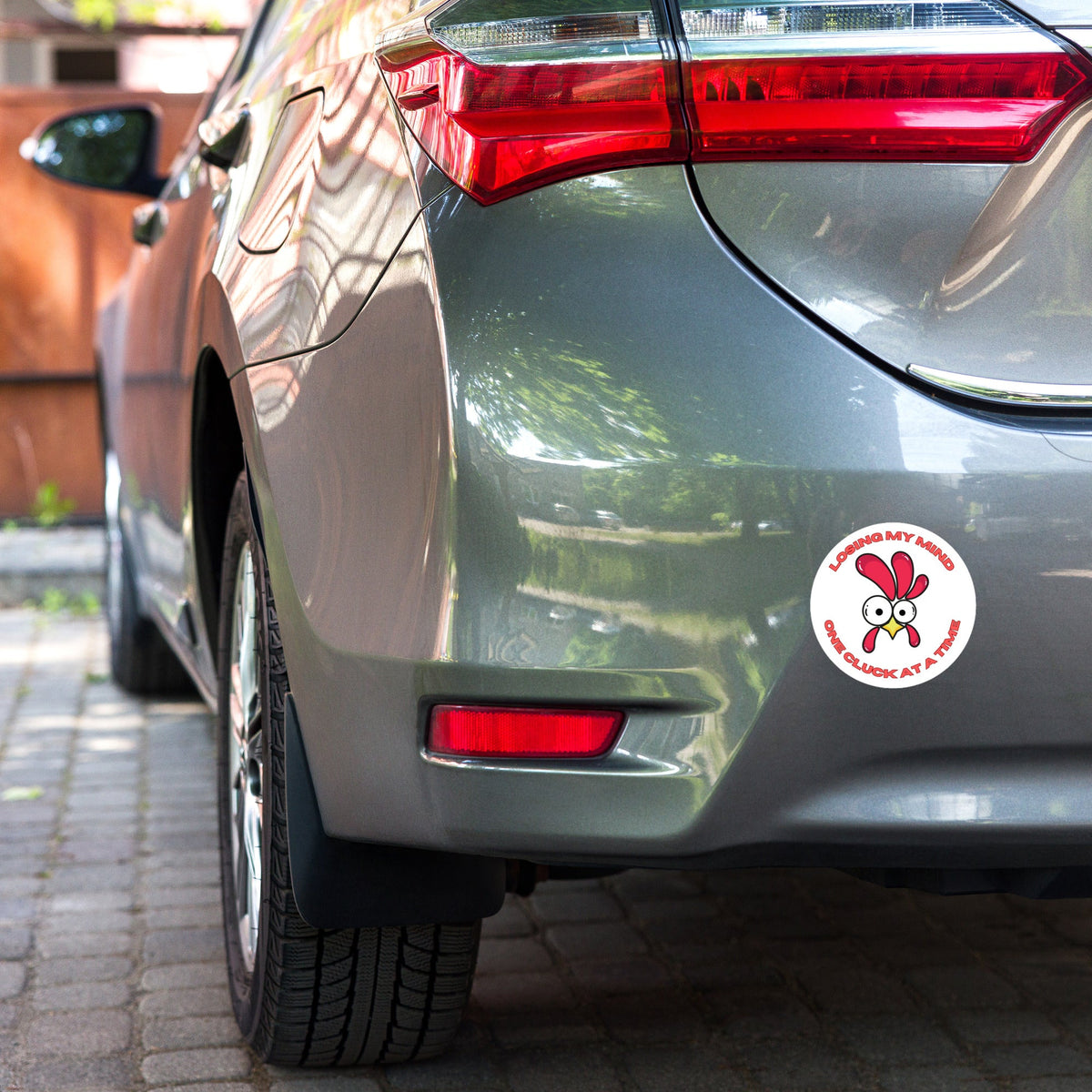 Losing My Mind Chicken Sticker - Cluck It All Farms