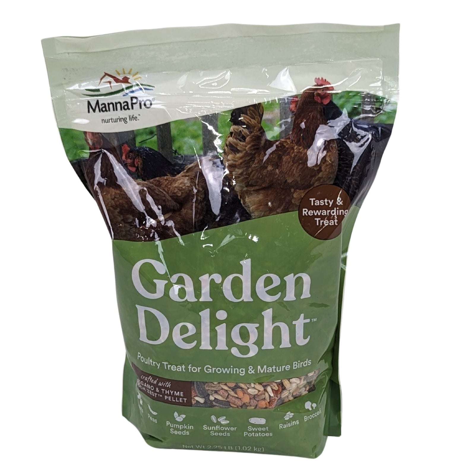 Manna Pro Garden Delight Chicken Treats 2.25lb - Cluck It All Farms
