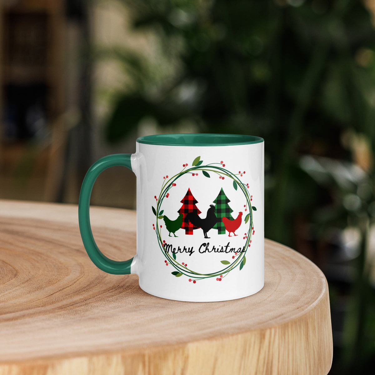 Merry Christmas Colored Mug - Cluck It All Farms