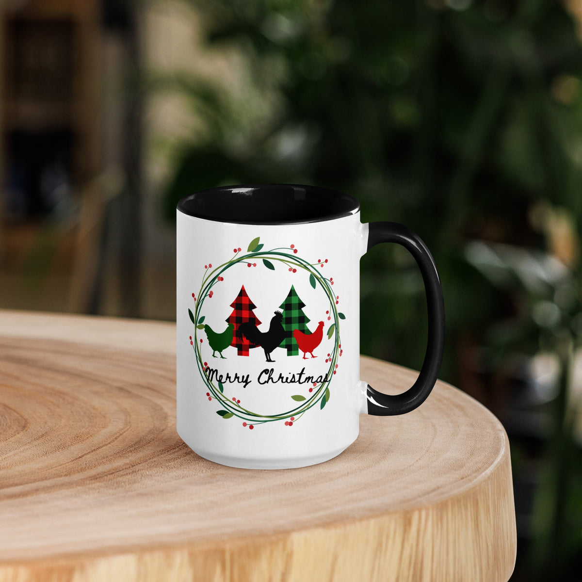 Merry Christmas Colored Mug - Cluck It All Farms