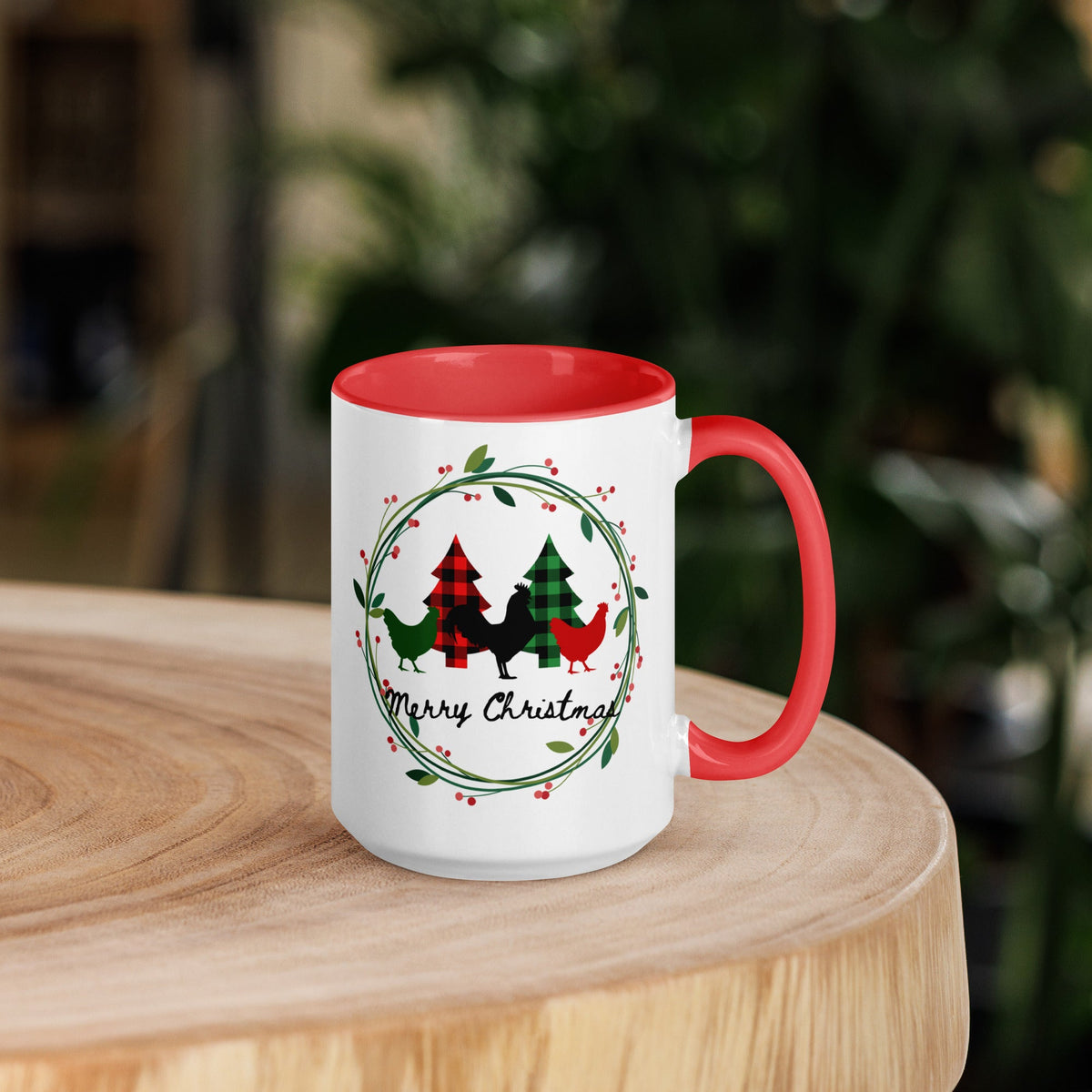 Merry Christmas Colored Mug - Cluck It All Farms