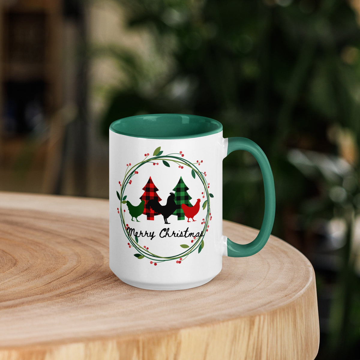 Merry Christmas Colored Mug - Cluck It All Farms