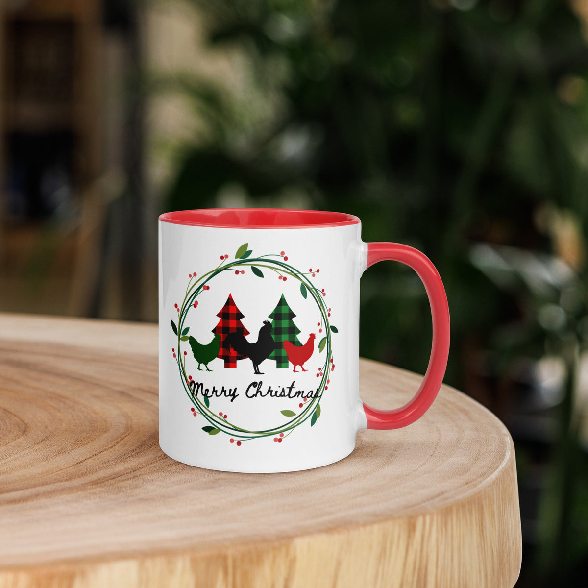 Merry Christmas Colored Mug - Cluck It All Farms