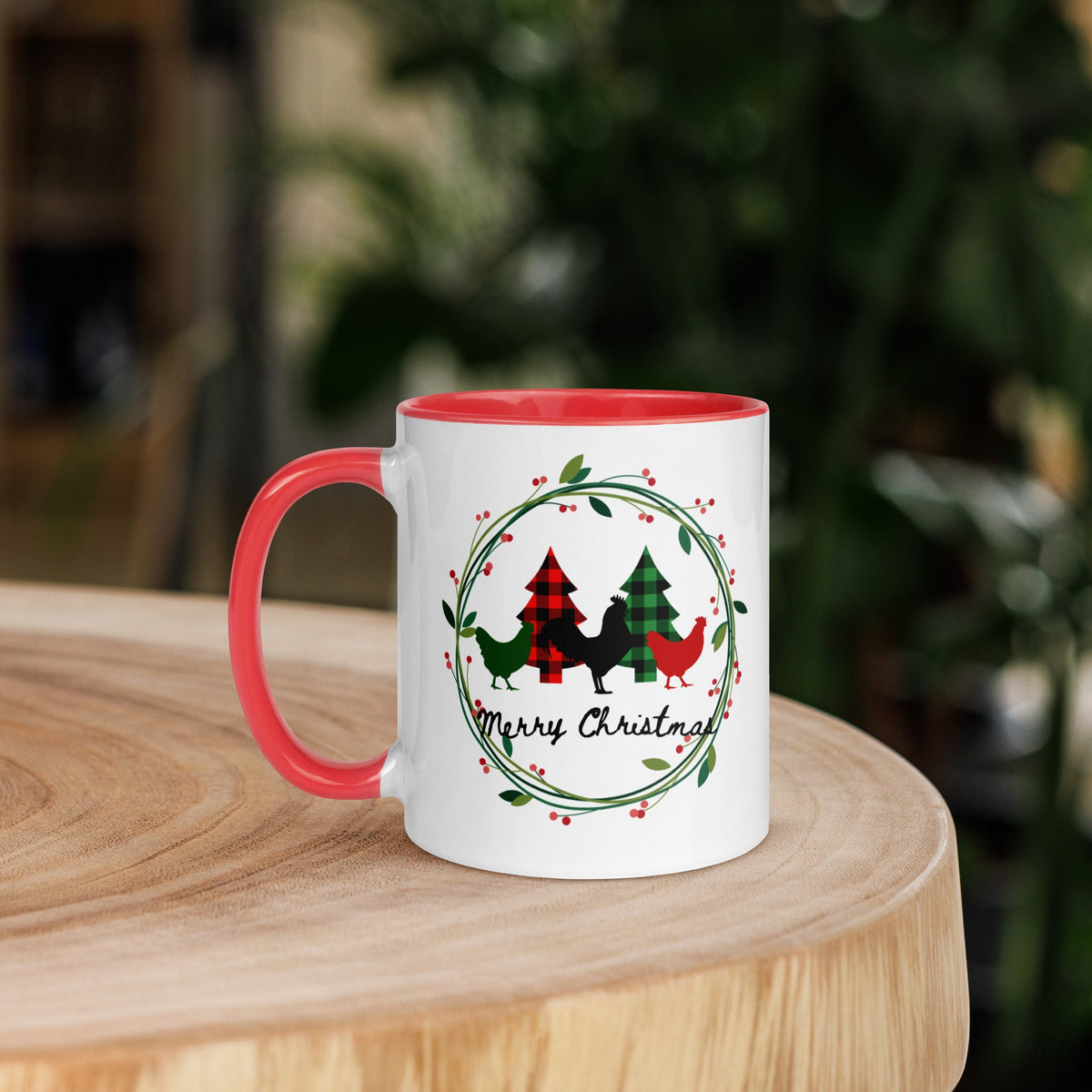 Merry Christmas Colored Mug - Cluck It All Farms