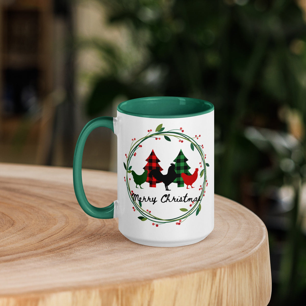Merry Christmas Colored Mug - Cluck It All Farms