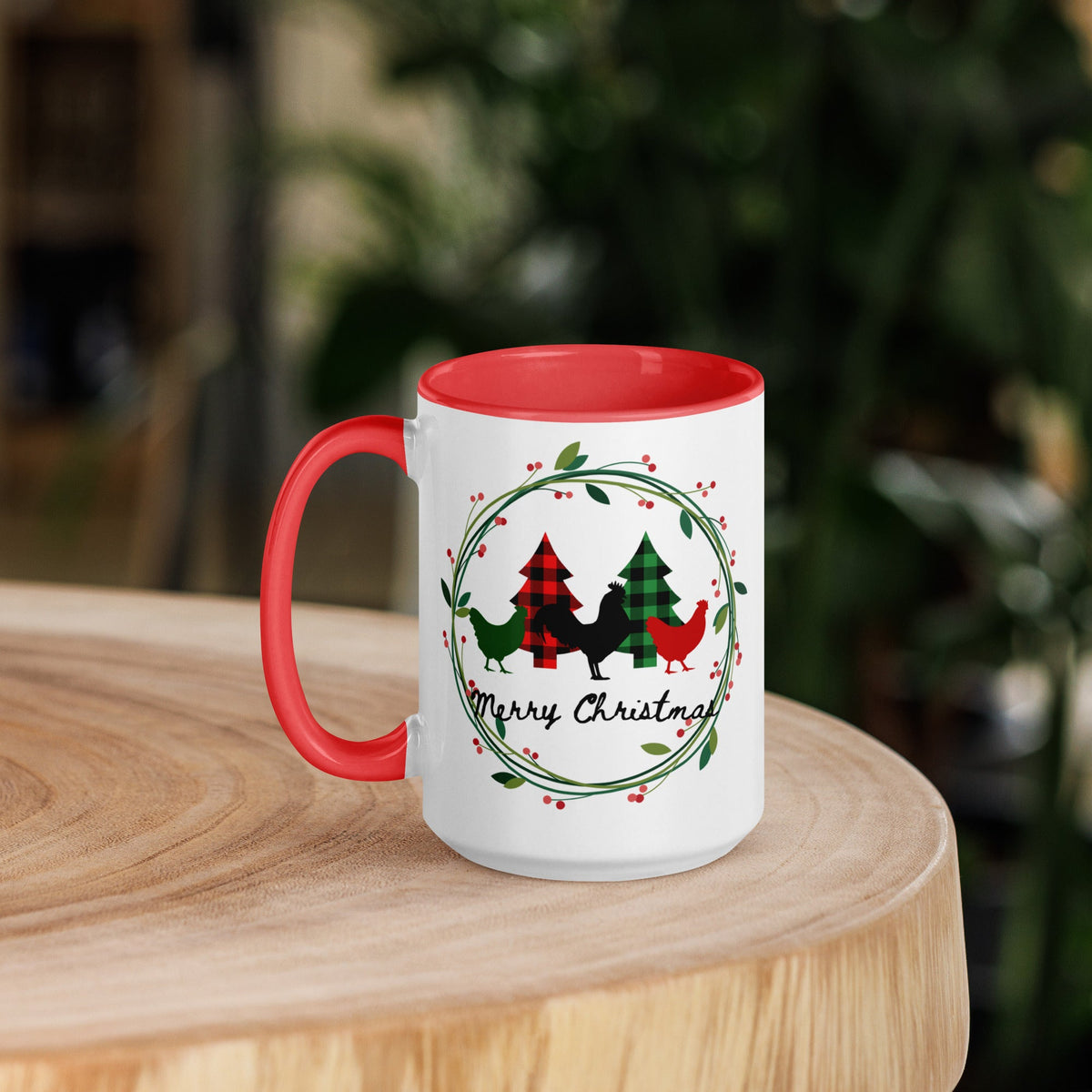 Merry Christmas Colored Mug - Cluck It All Farms