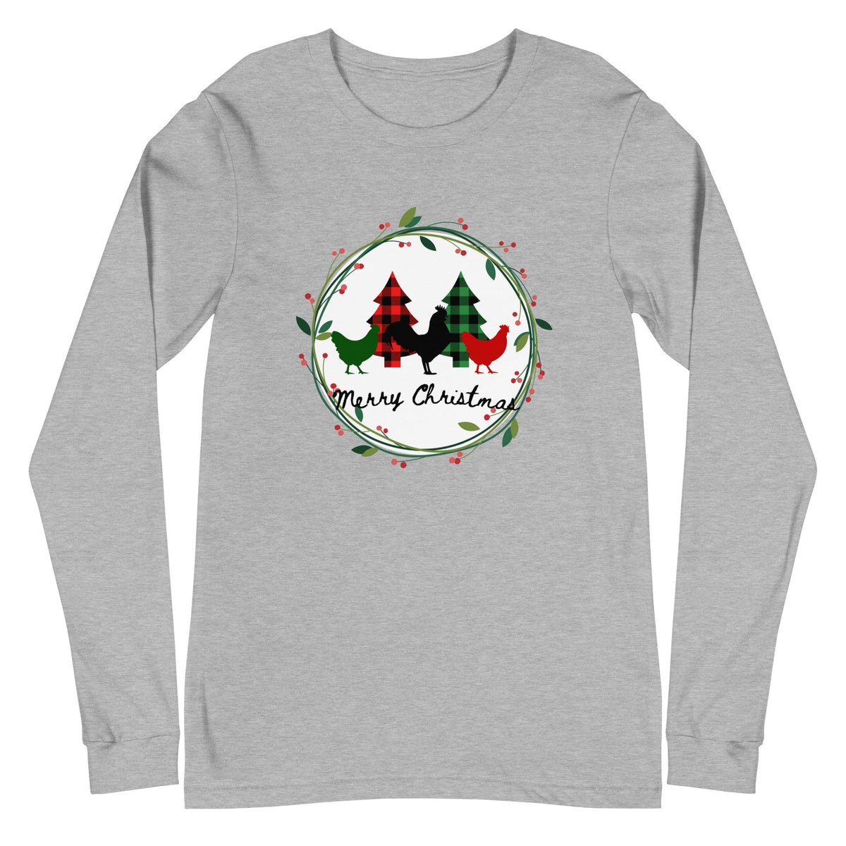 Merry Christmas Unisex Long Sleeve Tee - Cluck It All Farms