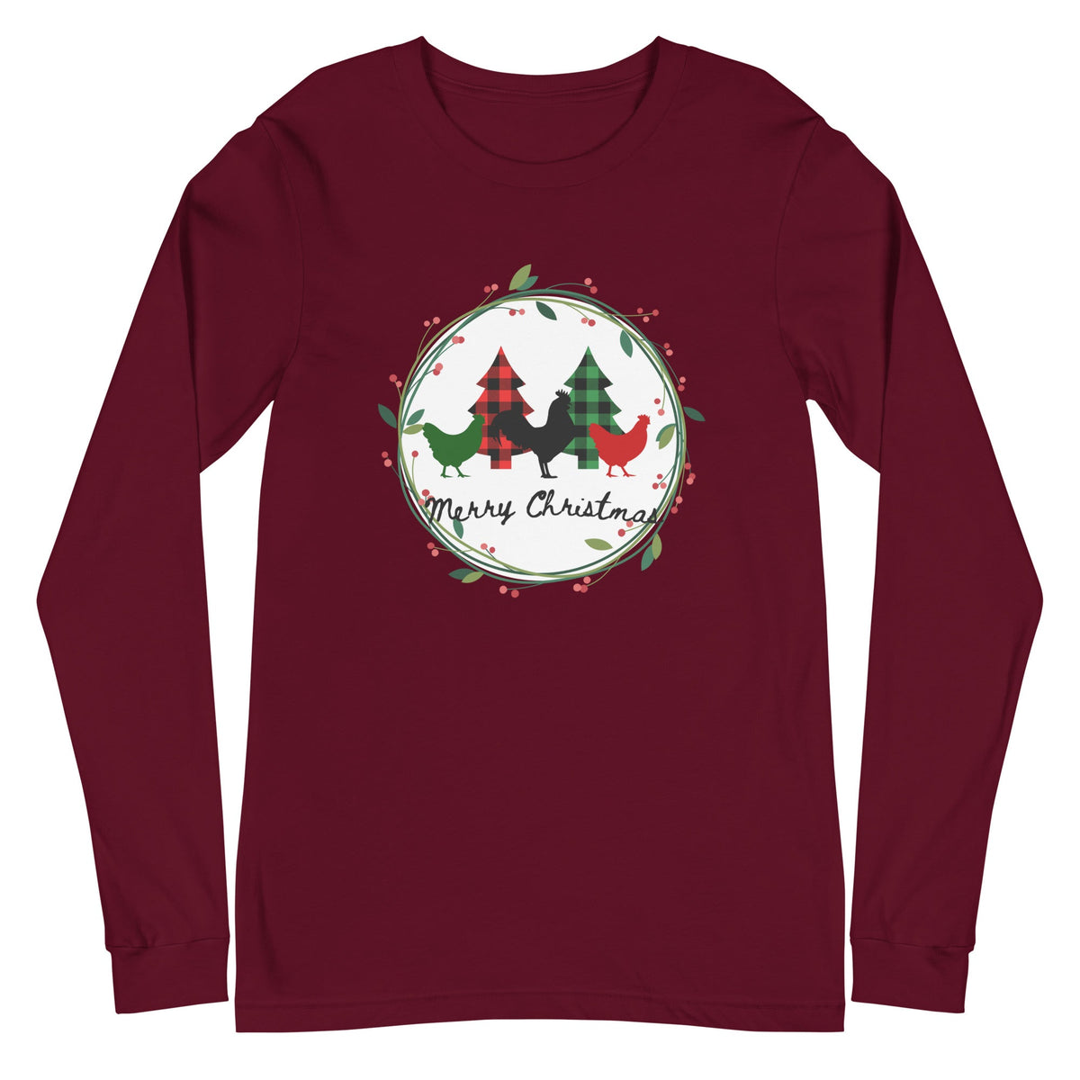 Merry Christmas Unisex Long Sleeve Tee - Cluck It All Farms