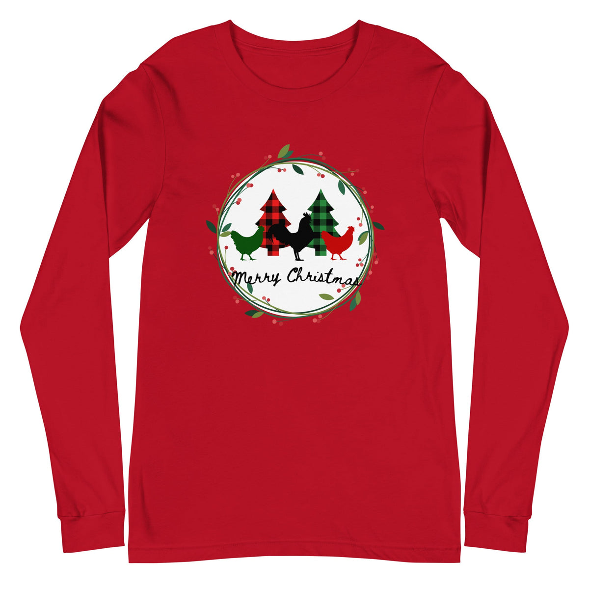 Merry Christmas Unisex Long Sleeve Tee - Cluck It All Farms
