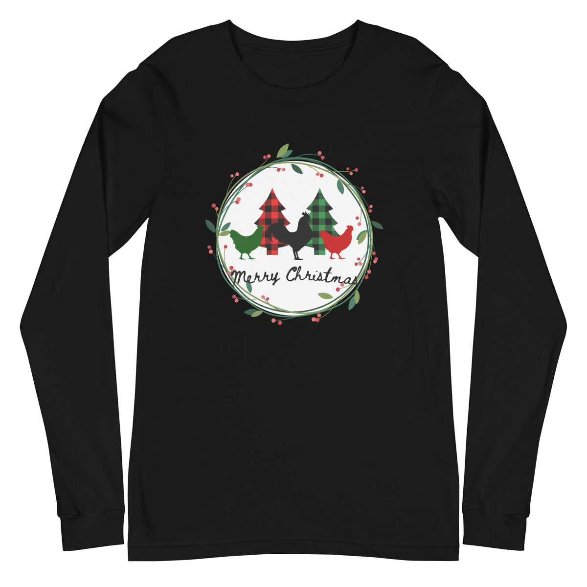 Merry Christmas Unisex Long Sleeve Tee - Cluck It All Farms