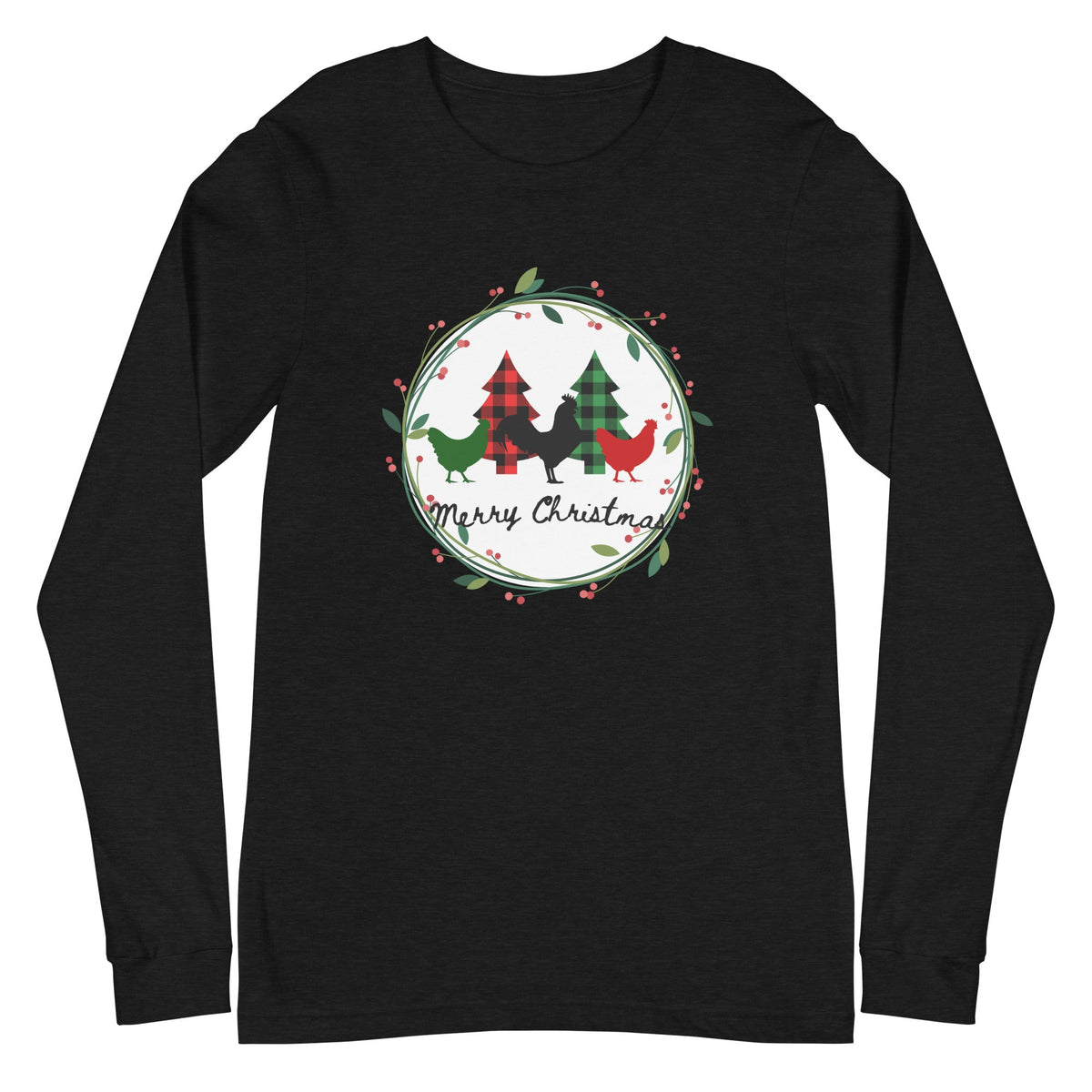 Merry Christmas Unisex Long Sleeve Tee - Cluck It All Farms