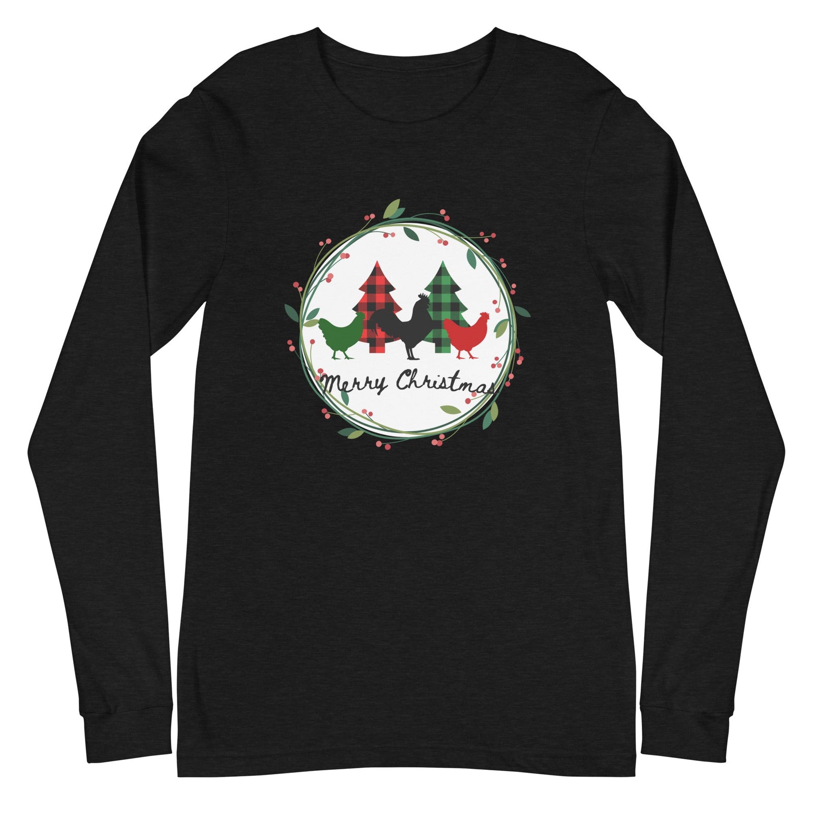 Merry Christmas Unisex Long Sleeve Tee - Cluck It All Farms