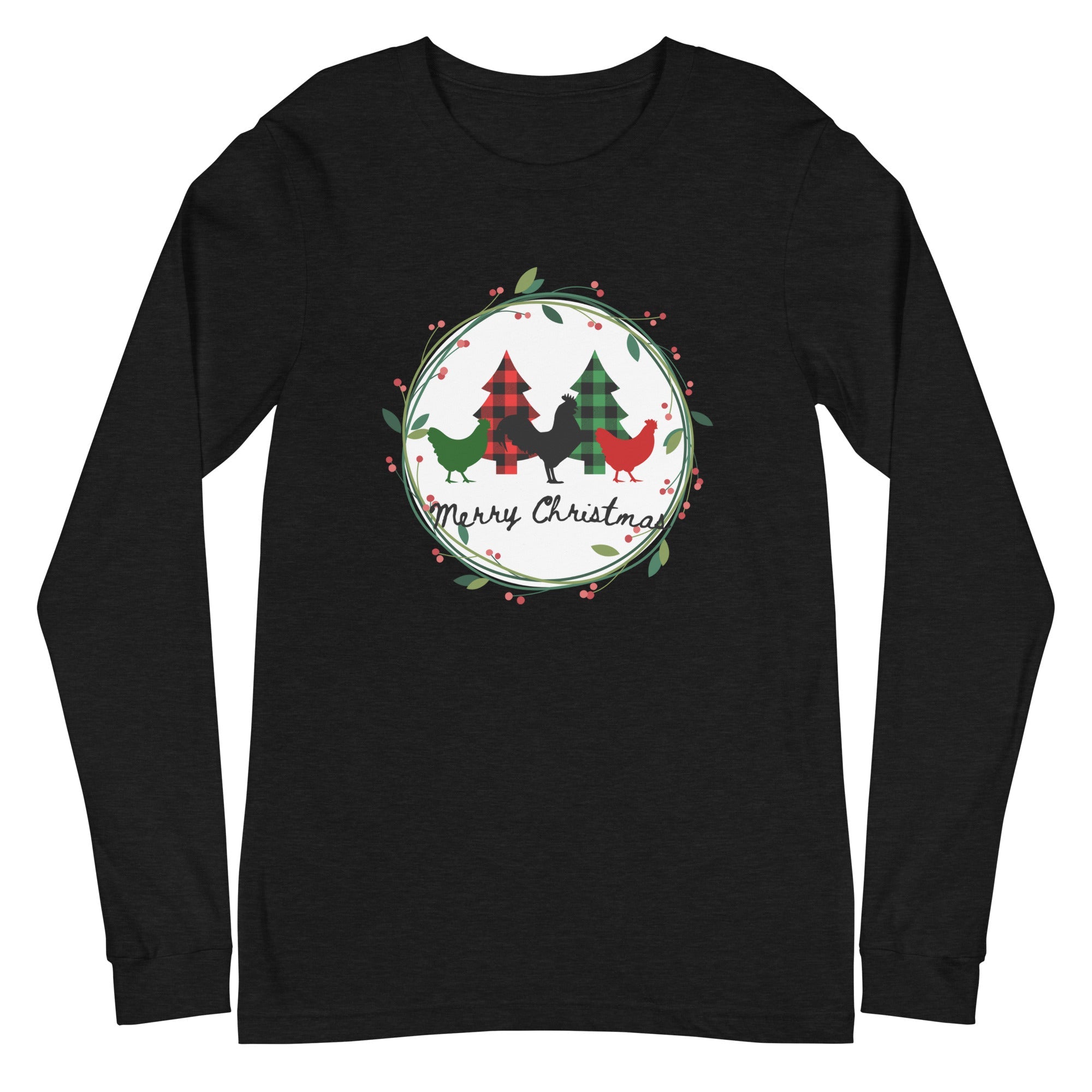 Merry Christmas Unisex Long Sleeve Tee - Cluck It All Farms