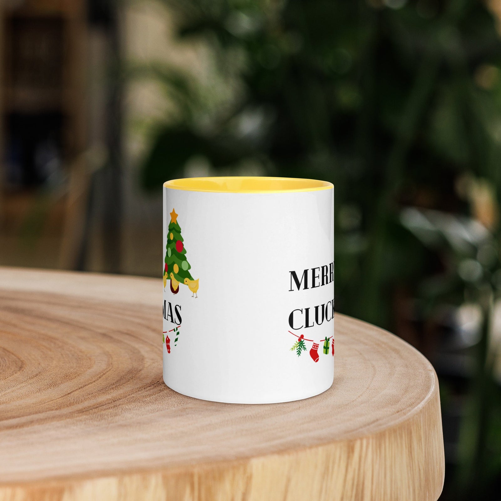 Merry Cluckmas Colored Mug - Cluck It All Farms