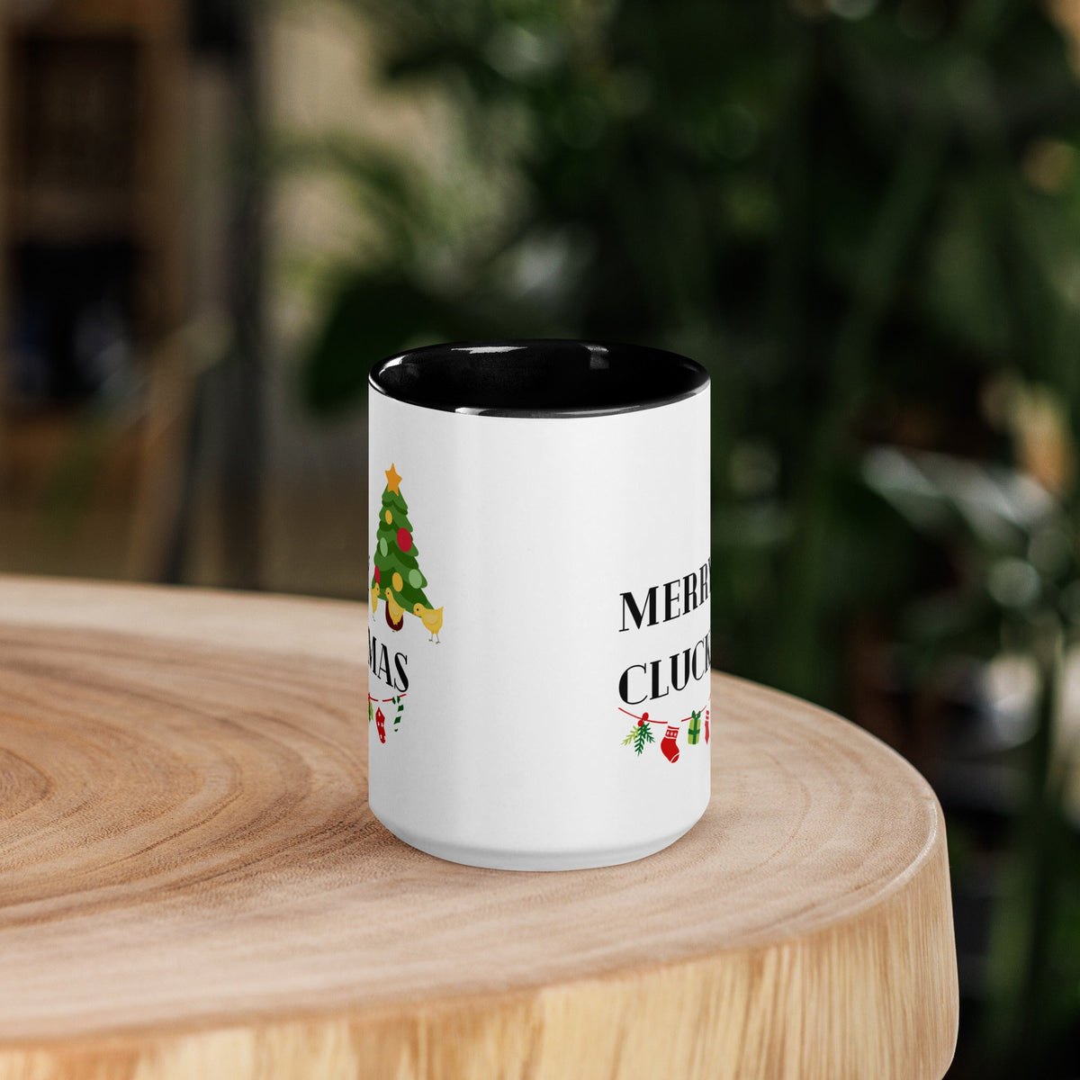 Merry Cluckmas Colored Mug - Cluck It All Farms