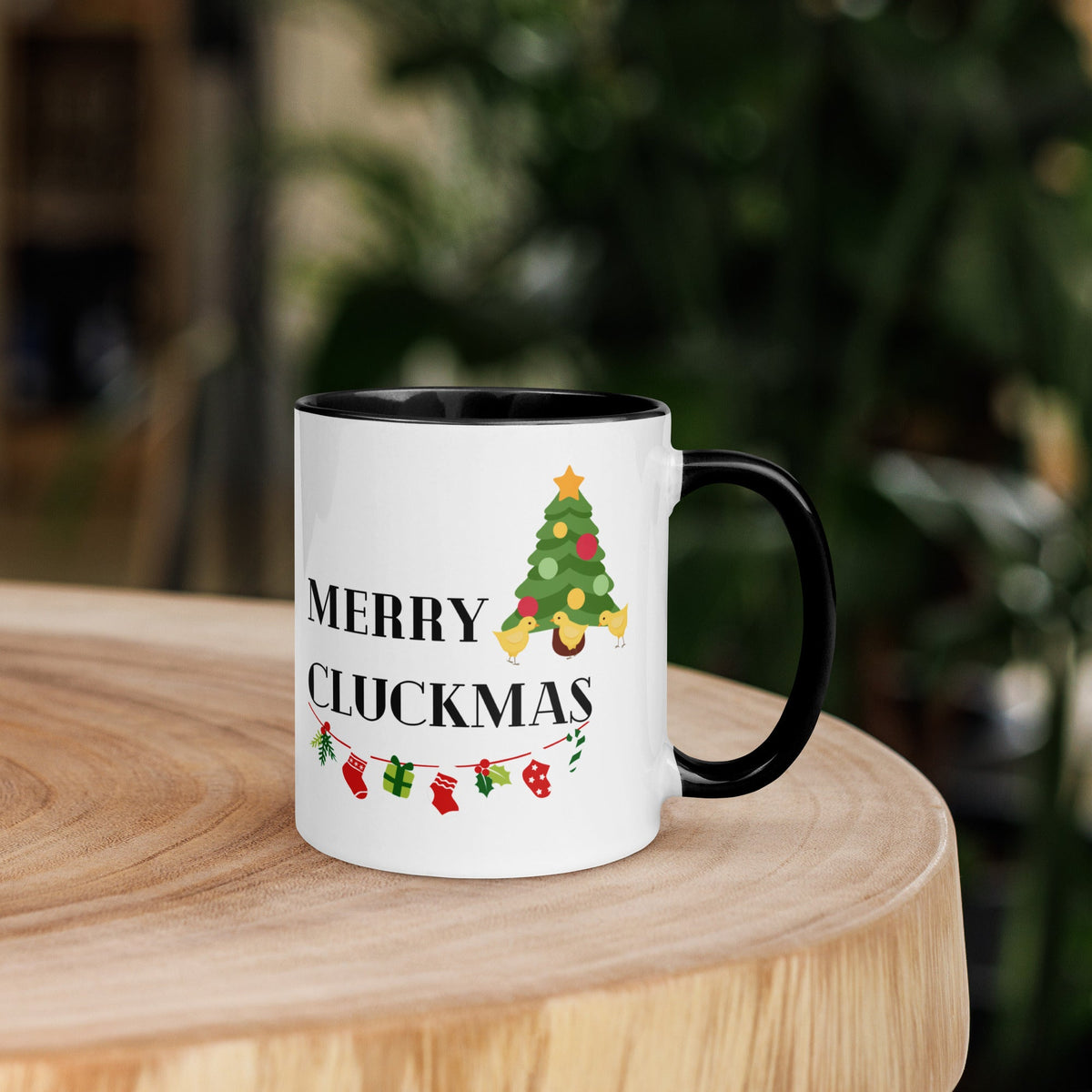 Merry Cluckmas Colored Mug - Cluck It All Farms