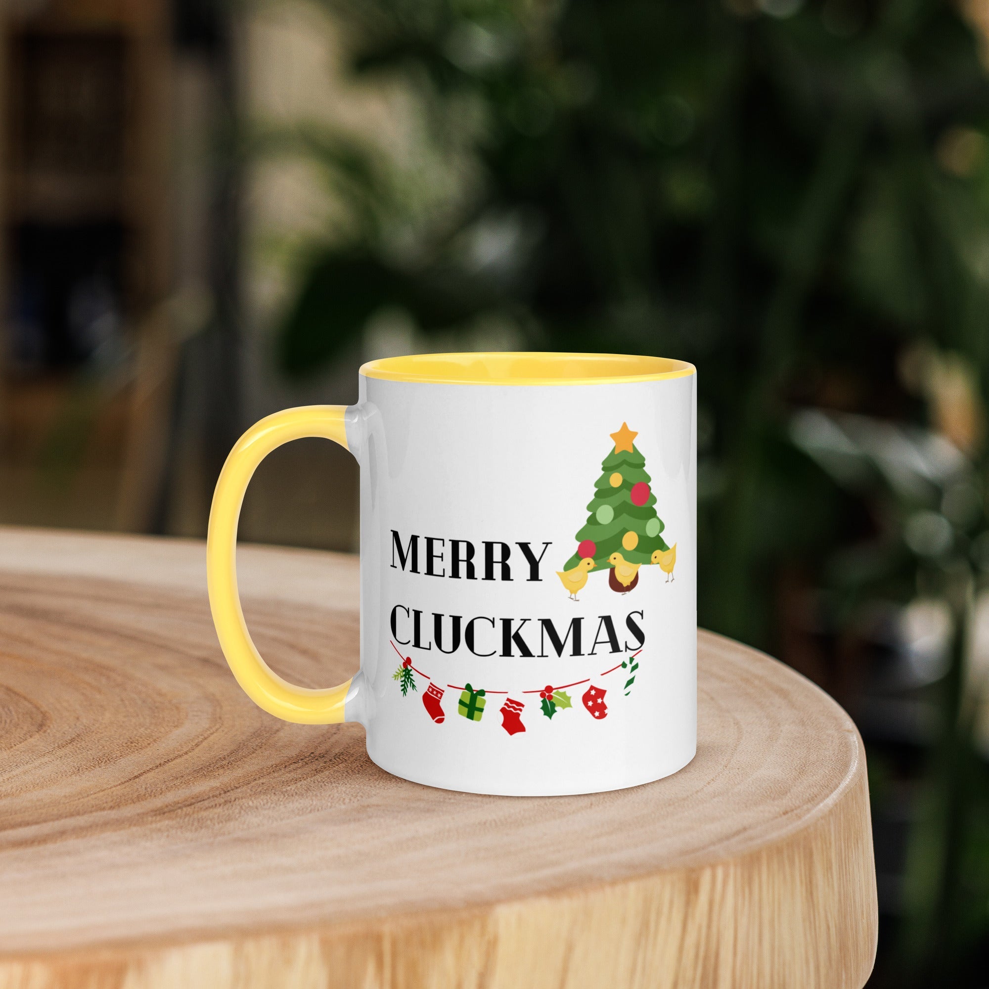 Merry Cluckmas Colored Mug - Cluck It All Farms