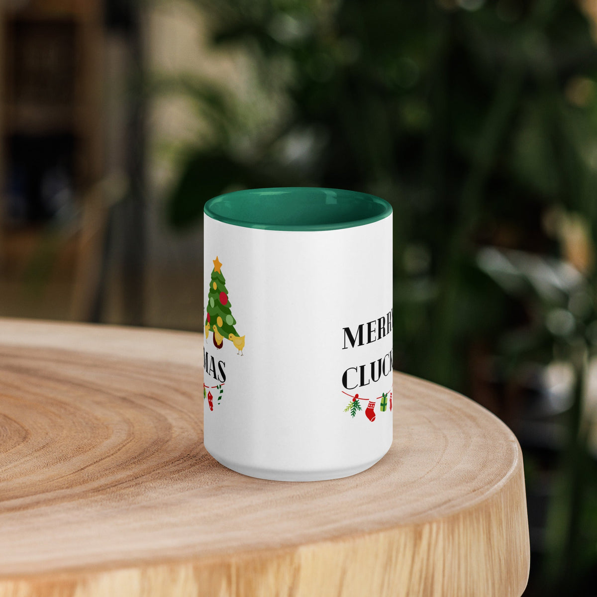 Merry Cluckmas Colored Mug - Cluck It All Farms